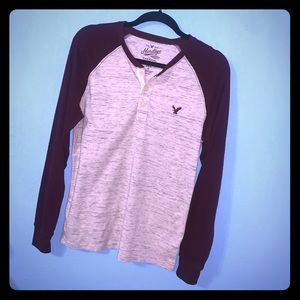 American Eagle Thermal Long Sleeve Shirt